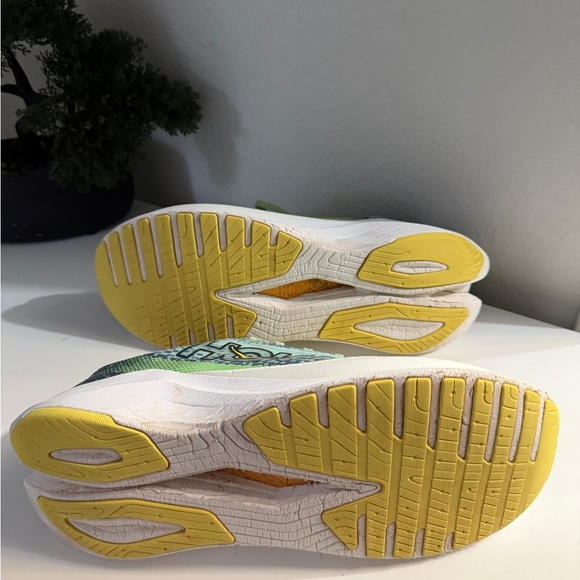 Hoka Mach X 2 Men's Athletic Shoes - Blue, Green, and Yellow - Picture 5 of 10